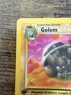 Never Played 1st EDITION - Golem Graveler Geodude Fossil VINTAGE Pokemon Card - Image 4