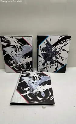 3pc Pokemon TCG Floppy Card Binder Lot - Image 1