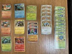 Pokemon TCG 21 Card Lot - Charmander, Totodile, Chikorita, Tepig, Raikou - 151 … - Image 1