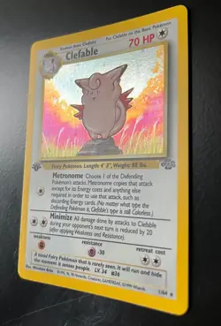 Clefable 1st Edition card Holo 1/64 Jungle, rare, never played - Image 2