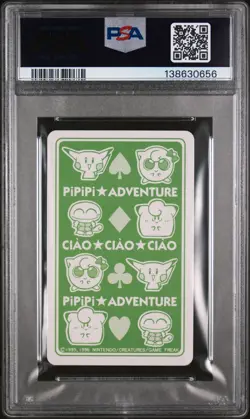 1998 POKEMON PIPIPI ADVENTURE PLAYING CARDS CLEFAIRY KING OF DIAMONDS PSA 8 - Image 2