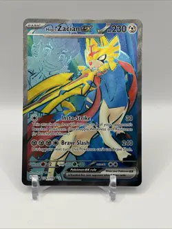 Pokemon TCG Hops Zacian EX Full Art Holo Card 176/159 Journey Together - Image 1