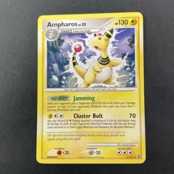 Ampharos 1/132 Rare Secret Wonders Set Non-Holo Pokemon Card - Image 1