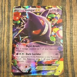 Pokemon Gengar EX Ultra Rare Holo 34/119 XY Phantom Forces Card - Image 1