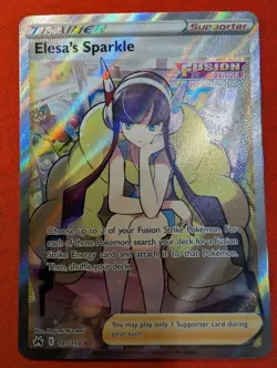 Elesa’s Sparkle ✨ Crown Zenith 147/159 Full Art Ultra Rare Pokemon TCG Card NM - Image 2