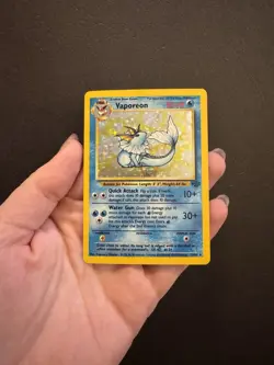 Pokemon TCG Vaporeon Holo Rare Card Jungle, 12/64, Lightly Played Vintage - Image 5