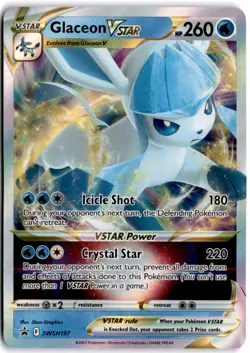 Glaceon VSTAR - Promo SWSH: Sword & Shield Promo Cards SWSH197 NM - Image 1