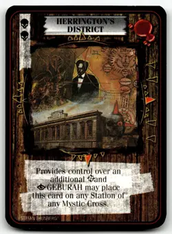 1995 Kult Reality is a Lie! Trading card game - HERRINGTON'S DISTRICT - Image 1