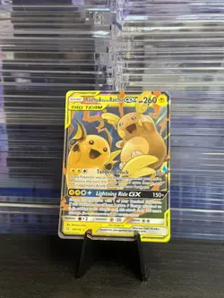 RAICHU & ALOLAN RAICHU GX 54/236 Pokemon Sun Moon Unified Minds Card - Image 1