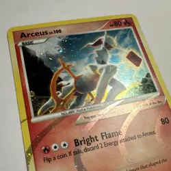 Pokemon TCG Arceus AR3 Arceus Holo Rare Basic 80 HP 2009 Nintendo Kawahara Card - Image 2
