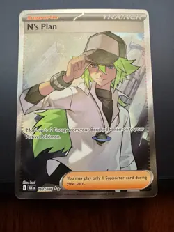 Pokemon TCG Black Bolt Ultra Rare Trainer Card N's Plan 163/086 SV - Image 1