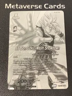 Dragon Ball Card Game Supre SS Son Goku,Majin Showdown Silver Metal - Image 1