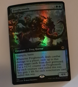 Froghemoth Extended Art Foil NM DND AFR Forgotten Realms MTG Magic the Gathering - Image 1