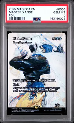 2025 MTG FINAL FANTASY THROUGH THE AGES FOIL #0006 MASTER XANDE PSA 10 - Image 1