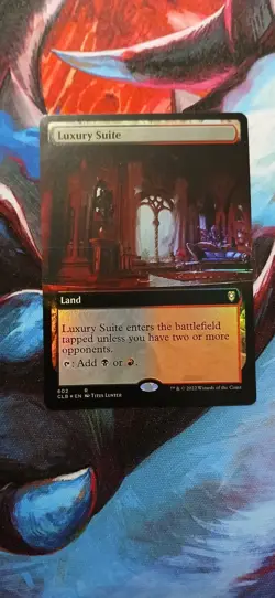 Magic: The Gathering Luxury Suite Rare Foil Extended Art Land #602 CLB English - Image 1