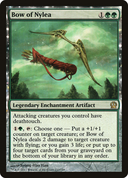 Bow of Nylea #153 (Damaged) Theros THS Magic MTG - Image 1