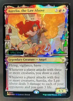 2024 Magic MTG Murders at Karlov Manor Aurelia, Law Above Foil Serial #172/250 - Image 1