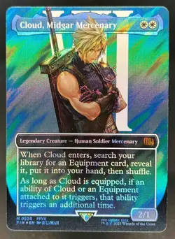 2025 Magic MTG Final Fantasy Cloud Midgar Mercenary BL SF Surge Foil Rare #0520 - Image 1