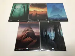 MTG Unstable Full Art Basic Land Lot of 5 Near Mint 1x Of Each Plains Island Etc - Image 1