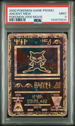 2000 POKEMON GAME MOVIE POKEMON 2000 MOVIE ANCIENT MEW PSA 9 - Image 1