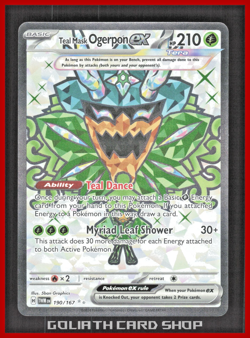 Teal Mask Ogerpon ex 190/187 Ultra Rare - Sv06: Twilight Masquerade Pokemon TCG - Image 1