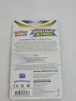 💥💥 Pokemon TCG Sword & Shield Brilliant Stars Checklane Blister Pack Flapple - Image 2