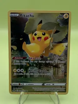 Pikachu GG30/GG70 - Crown Zenith Galarian Gallery - Full Art Holo - Pokemon TCG - Image 1