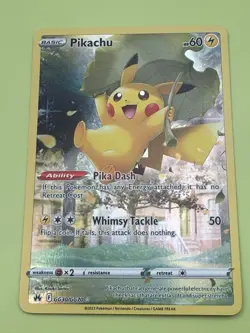 Pikachu GG30/GG70 - Crown Zenith Galarian Gallery - Full Art Holo - Pokemon TCG - Image 3