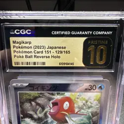 Pokemon Magikarp Patterned Poke Ball 129/165SV2A:151 Japanese Edition - Image 2
