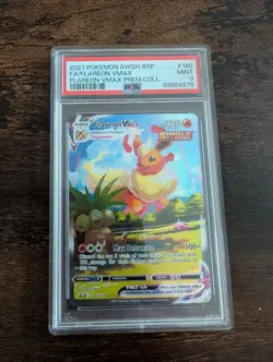 Pokemon 2021 Flareon VMAX SWSH180 Full Art Flareon VMAX Premium Collection PSA 9 - Image 1