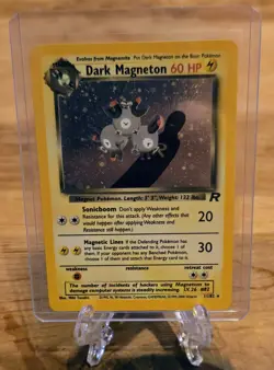 Dark Magneton 11/82 Holo Pokemon Team Rocket TCG NM - Image 1