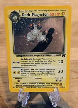 Dark Magneton 11/82 Holo Pokemon Team Rocket TCG NM - Image 3
