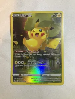 Pokemon TCG Crown Zenith Pikachu Full Art Holo Rare Card GG30/GG70 NM Condition - Image 1