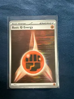Pokemon TCG Fighting Energy Foil Holo – Black Bolt & White Flare Promo – NM/M - Image 1