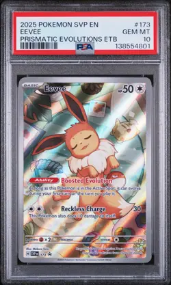 2025 POKEMON PRISMATIC EVOLUTIONS ELITE TRAINER BOX EEVEE PSA 10 - Image 1