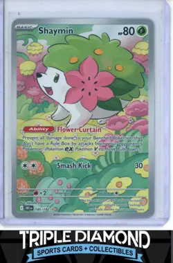 2025 Pokemon Destined Rivals #185/182 Shaymin Illustration Rare FA V489 - Image 1