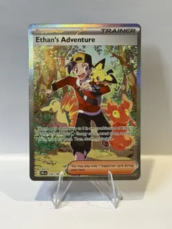 Pokemon Ethan's Adventure 236/182 Destined Rivals Holo Special Illustration Rare - Image 1