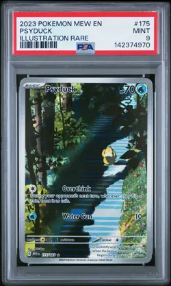 2023 POKEMON MEW EN-151 ILLUSTRATION RARE #175 PSYDUCK PSA 9 - Image 1