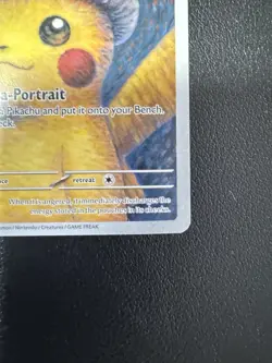 2023 Pokemon X Van Gogh Pikachu With Grey Felt Hat Black Star Promo #085 - Image 5