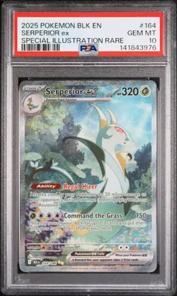2025 POKEMON BLK EN-BLACK BOLT SPECIAL ILLUSTRATION RARE SERPERIOR EX PSA 10 - Image 1