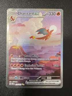 2023 Pokemon MEW EN 151 Charizard EX Special Illustration Rare #199 - Image 1