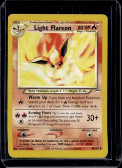 2002 Pokemon Neo Destiny Light Flareon #46/105 - Image 1