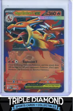 Pokemon Phantasmal Flames Mega Evolutions Promo #030 Mega Charizard Y ex V488 - Image 1