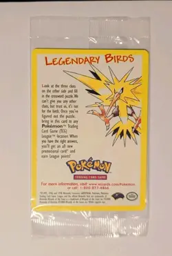 Pokemon Legendary Birds Black Star Promo Card - WOTC; Factory Sealed!!; Promo!! - Image 2