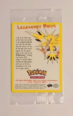 Pokemon Legendary Birds Black Star Promo Card - WOTC; Factory Sealed!!; Promo!! - Image 5