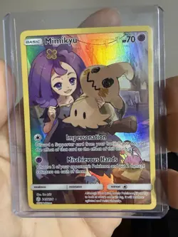 Pokemon Mimikyu SM-Cosmic Eclipse Secret Rare 245/236 Holo Card English NM - Image 1