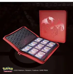 Ultra Pro Elite Series Red Charizard Zipper 9-Pocket Binder Fits 360 Cards 74427161613 - Image 1