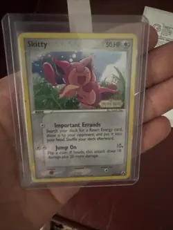 Pokemon TCG Skitty 64/92 Reverse Holo Legend Maker Stamped Card 2006 - Image 1