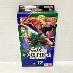 One Piece Card Game Starter Deck: Zoro & Sanji (ST-12) - New - Image 1