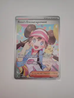 Pokemon Rosa's Encouragement Trainer Card 123/088 Nintendo English 2026 - Image 1